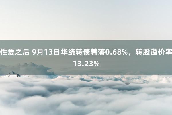 性爱之后 9月13日华统转债着落0.68%，转股溢价率13.23%