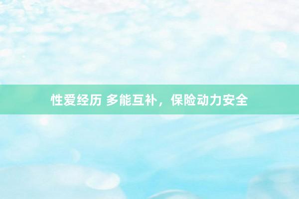 性爱经历 多能互补，保险动力安全