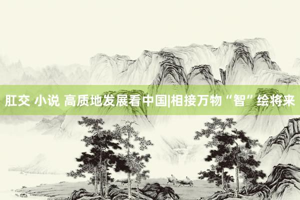 肛交 小说 高质地发展看中国|相接万物“智”绘将来