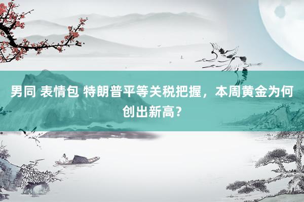 男同 表情包 特朗普平等关税把握，本周黄金为何创出新高？