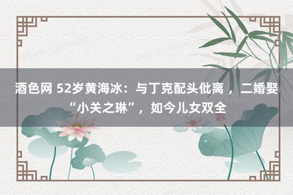 酒色网 52岁黄海冰：与丁克配头仳离 ，二婚娶“小关之琳”，如今儿女双全