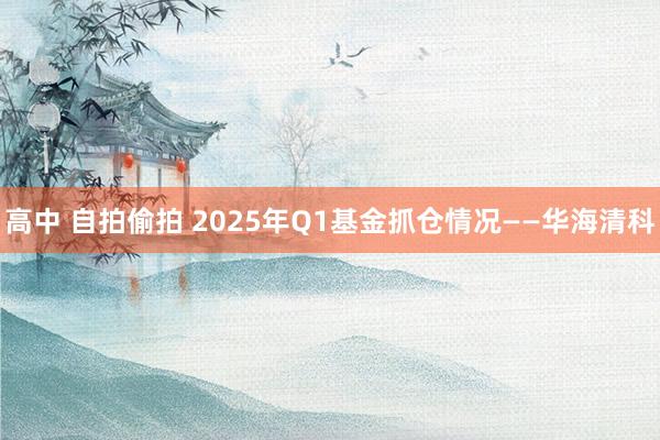 高中 自拍偷拍 2025年Q1基金抓仓情况——华海清科