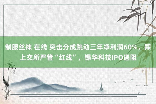 制服丝袜 在线 突击分成跳动三年净利润60%，踩上交所严管“红线”，锡华科技IPO遇阻