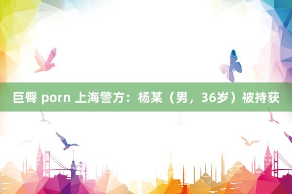 巨臀 porn 上海警方：杨某（男，36岁）被持获