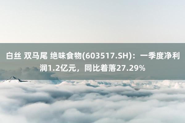 白丝 双马尾 绝味食物(603517.SH)：一季度净利润1.2亿元，同比着落27.29%